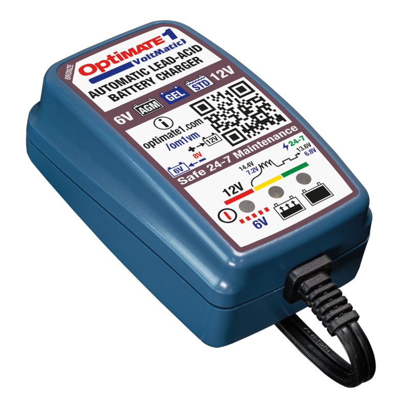 Încărcător pentru baterii AGM, GEL, EFB și plumb-acid de 12 V OptiMate 1 Voltmatic TM400A - TM-400A - TM400A - 5425006146494
